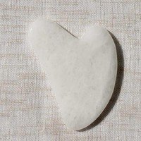Gua Sha Jade blanco