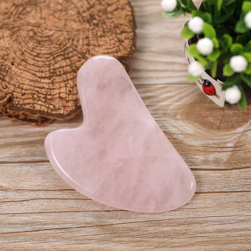 Gua Sha Cuarzo rosa