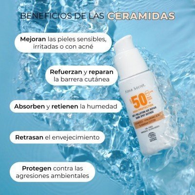 Protector solar facial SPF50 con color (tono golden)