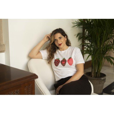 Camiseta Fresas y chocolate