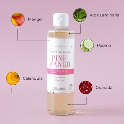 Agua micelar pink mango