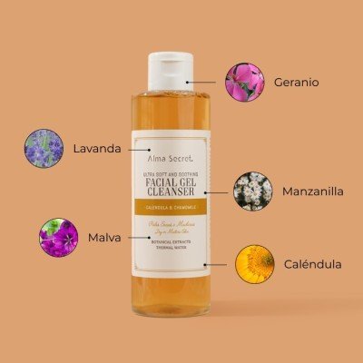 Gel limpiador facial piel sensible